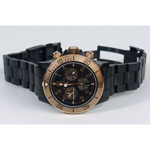 Glycine GL1008 42mm Combat Sub Quartz Chronograph Black & Rose Gold